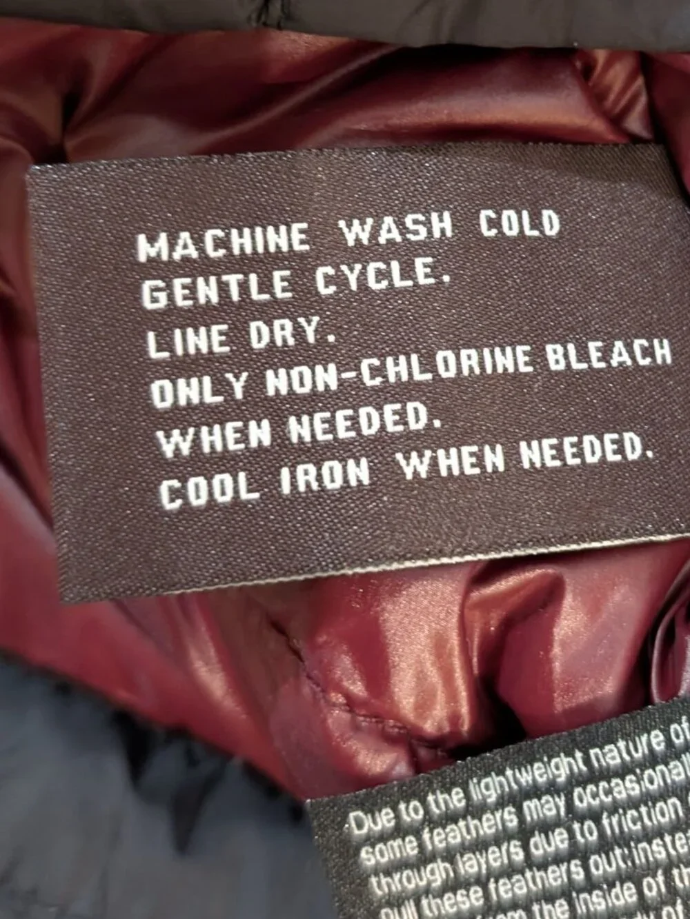Michael Kors Packable Quilted Puffer Down Jacket w/ Burgundy Lining Size Medium